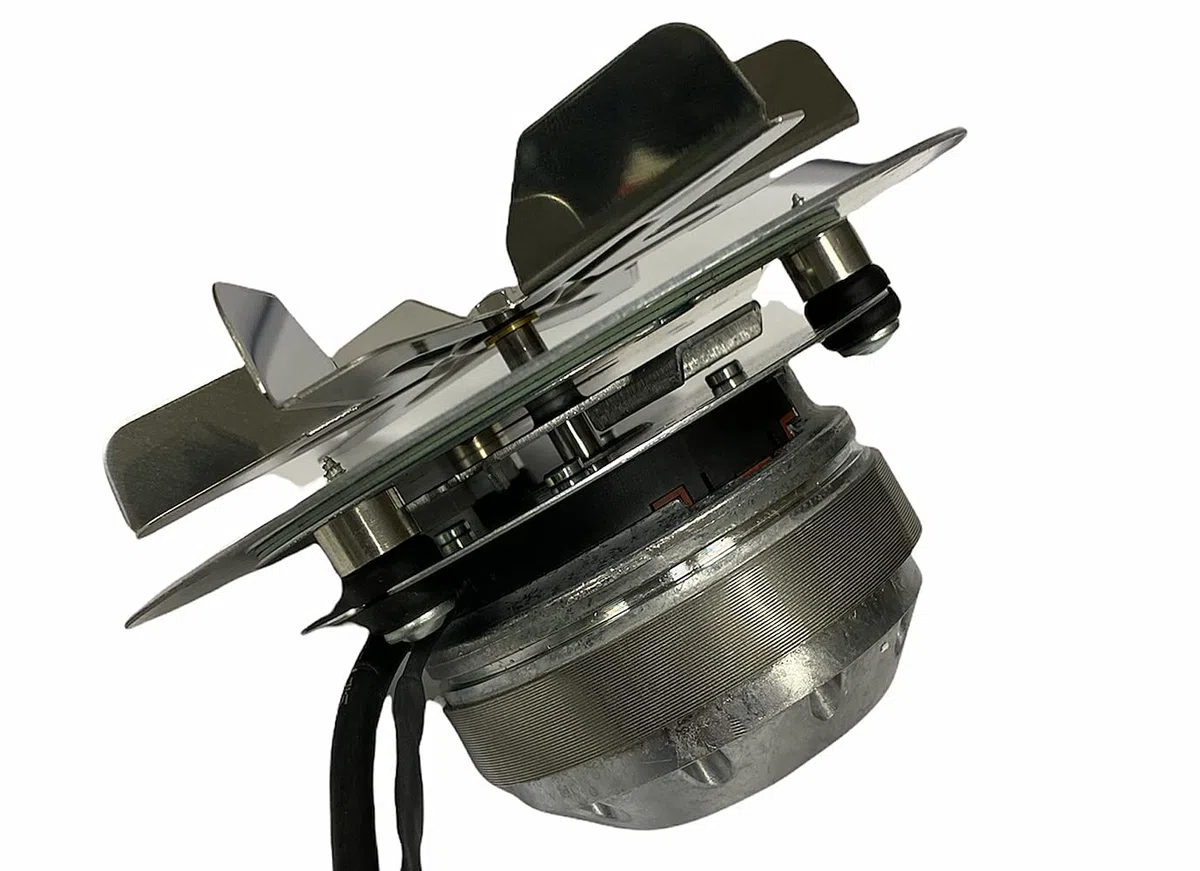 eRicambi Extracteur aspirateur de fumée pour poêles à granulés, avec codeur EBM R2E150-AN91-13, ventilateur Ø 150 mm, puissance 32 W, tours jusqu'à 2400 tr/min, débit maximal : de 185 m3/h