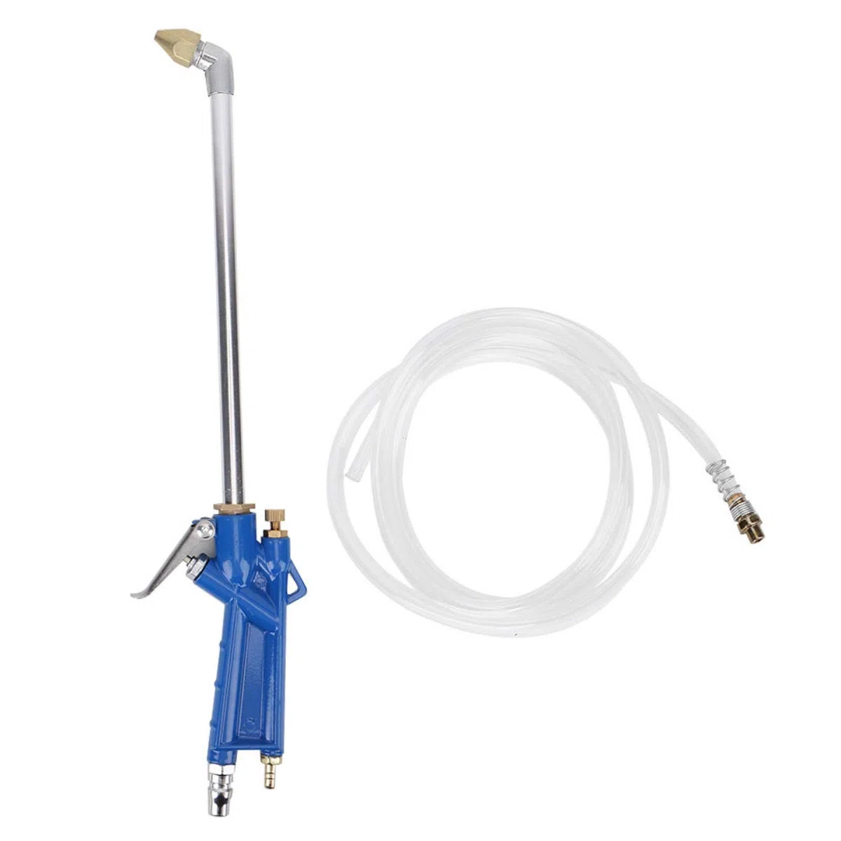 Pistolet Pulverisateur,PulvéRisateur Pneumatique et tuyau de 1,2 m, Pistolet de pulvérisation de solvant à siphon pneumatique de 40 cm, pistolet de nettoyage à jet d'eau de siphon avec buse en laiton
