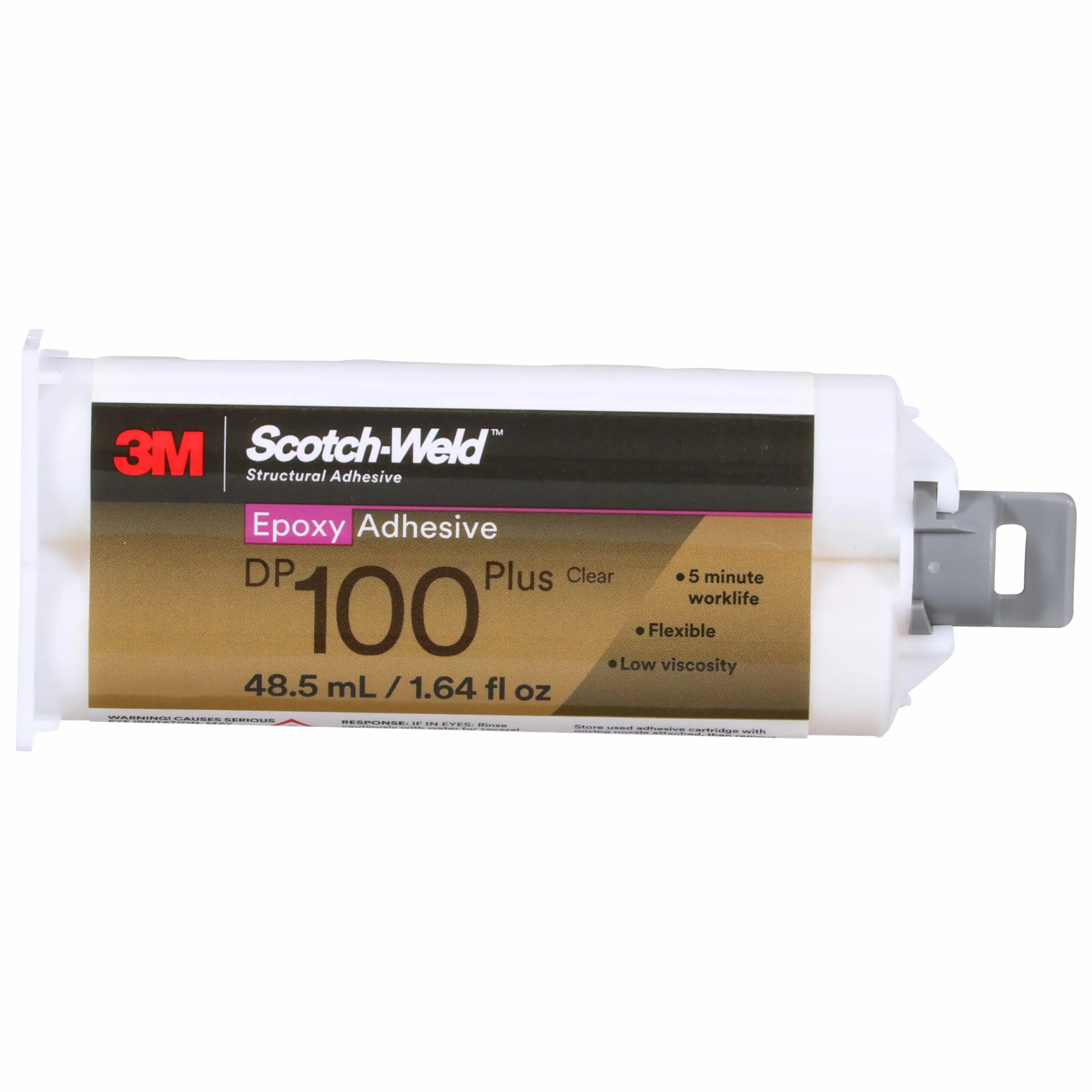 3M Scotch-Weld 08976 Adhésif époxy, plus 47,9 g, applicateur nécessaire, DP100Plus, transparent