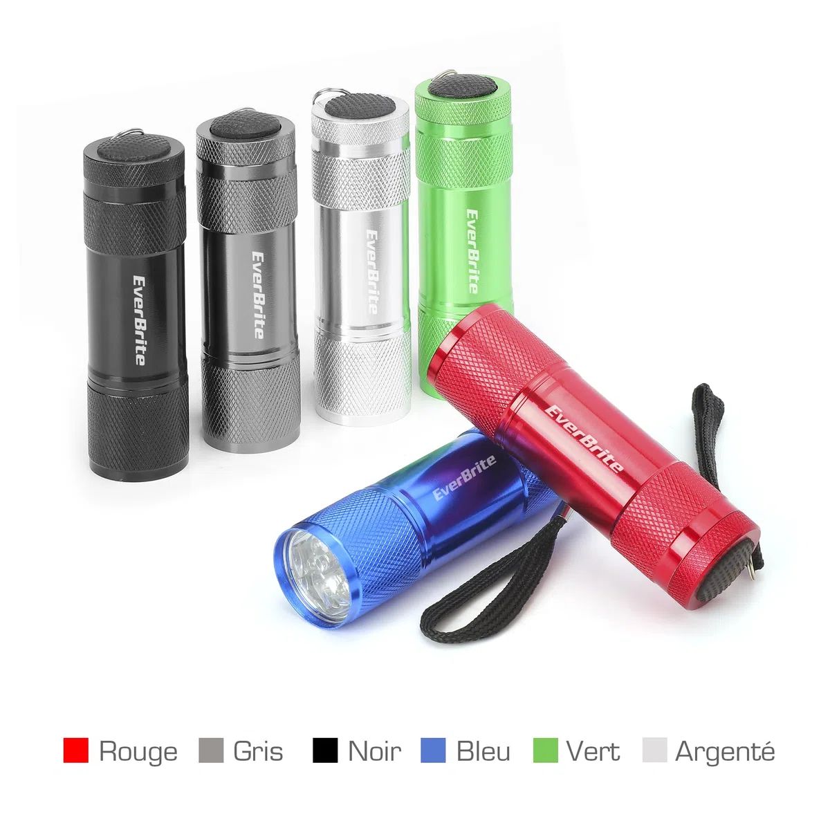 EverBrite Mini Lampe de Poche LED en Aluminium18 Pièces, Lampe Torche Portable Idéal pour Camping Lecture Cyclisme Barbecue Fête Randonnée Voyage, 54 x AAA Piles Compris