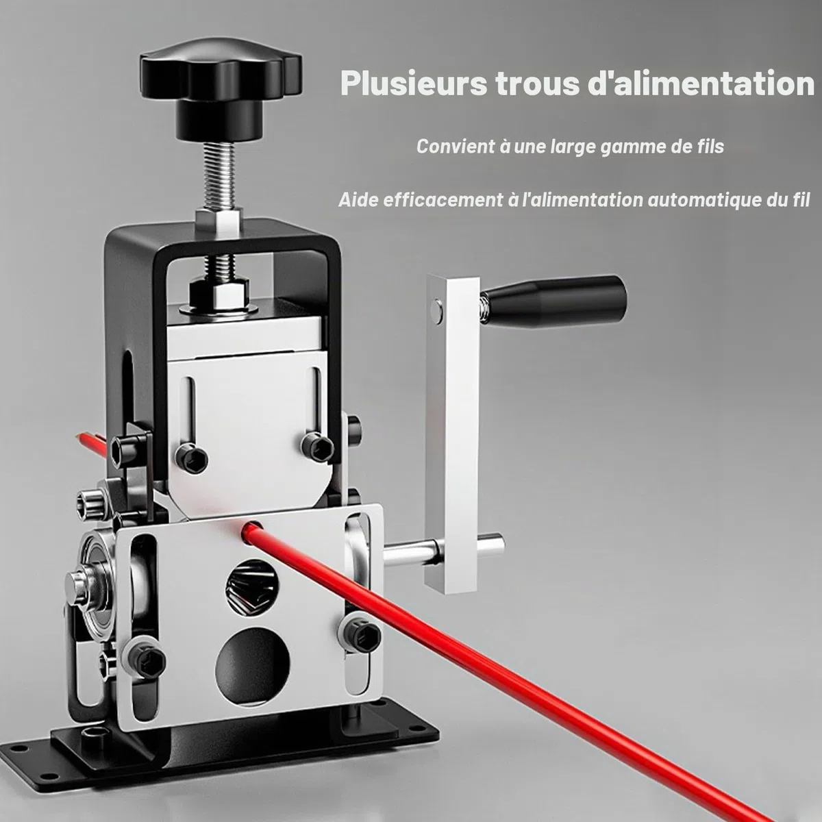 Denudeuse de Cable Electrique Manuelle, Machine a Denuder le Cuivre Les Fils avec un Diamètre de Dénudage de 1 à 25 mm, Pince a Denuder Adaptée Aux Fils de Cuivre, Fils D'aluminium