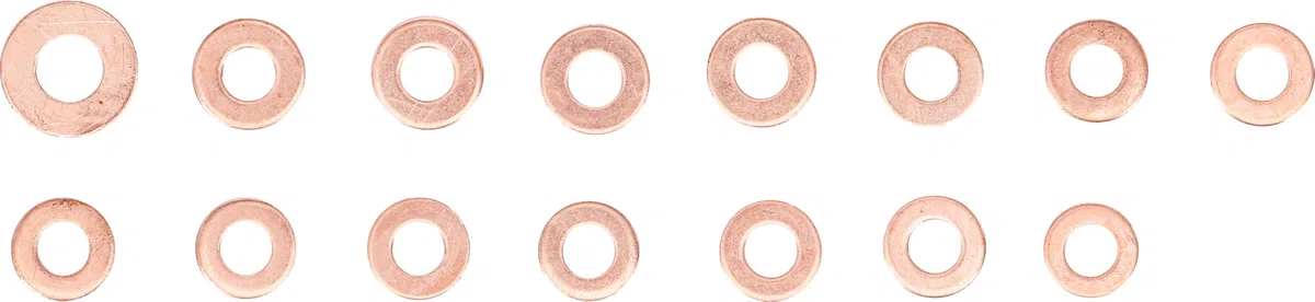 BGS 8120 | Assortiment de joints en cuivre pour injecteur | 150 pièces