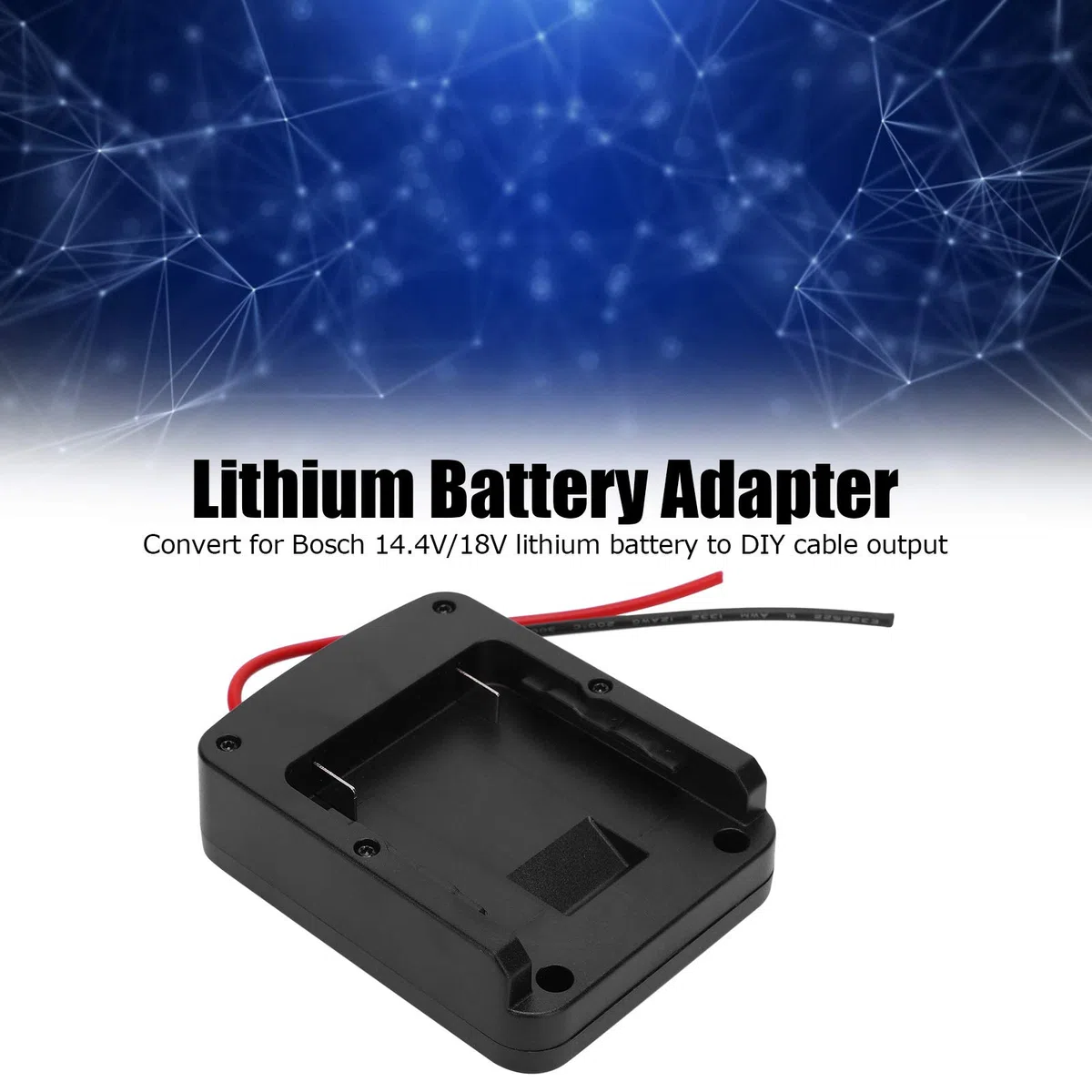 Adaptateur de Batterie pour Bosch 14.4 V/18 V Lithium converti en composant électronique de Sortie de câble Bricolage