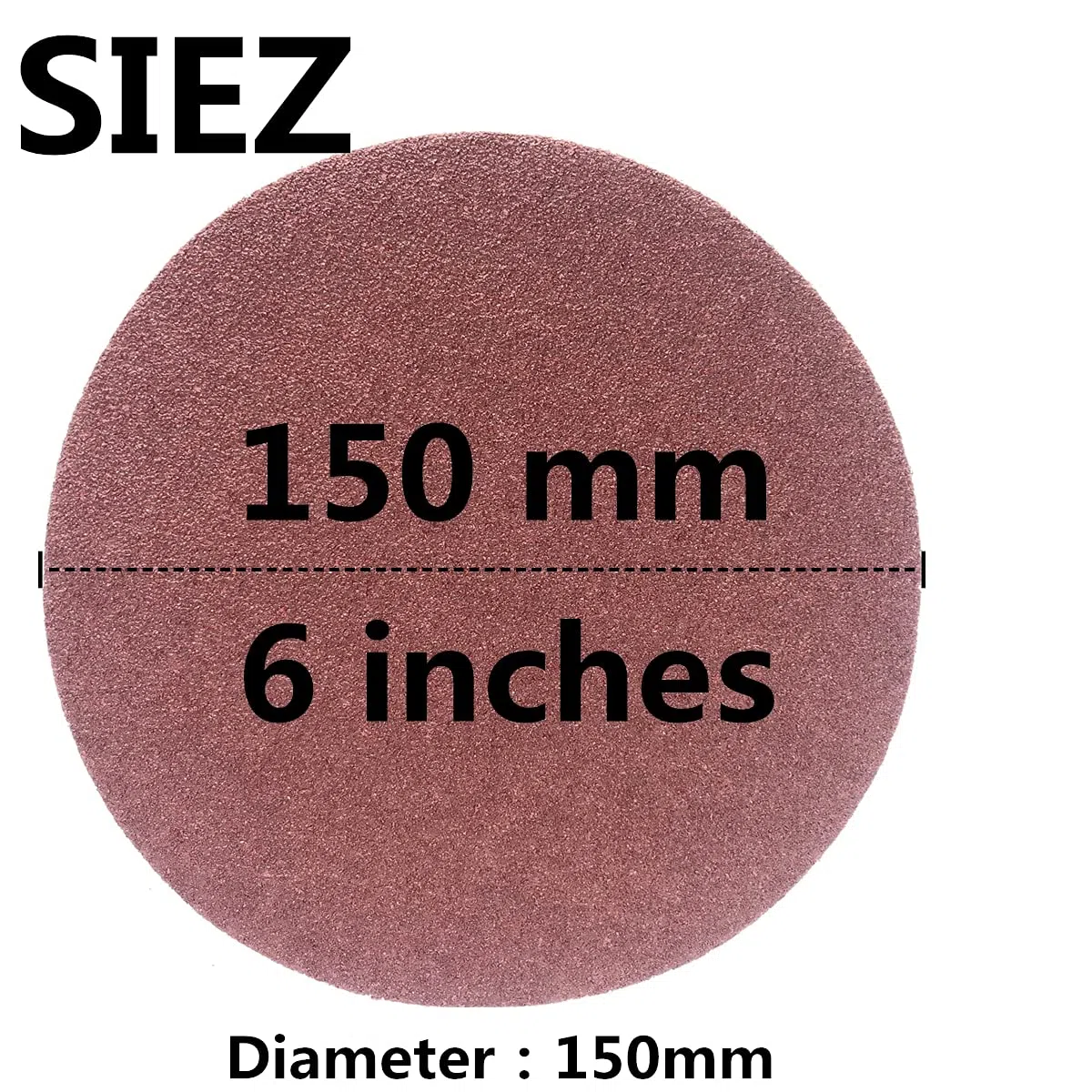 FEIHU Disque de Ponçage 150 mm. 6 inch Disques abrasifs，Papier abrasif autocollant (PSA) Grain 5 X P 60/80/120/180/240/320 pour ponceuse stationnaire à bande et à disque TC-US 400(30pcs)