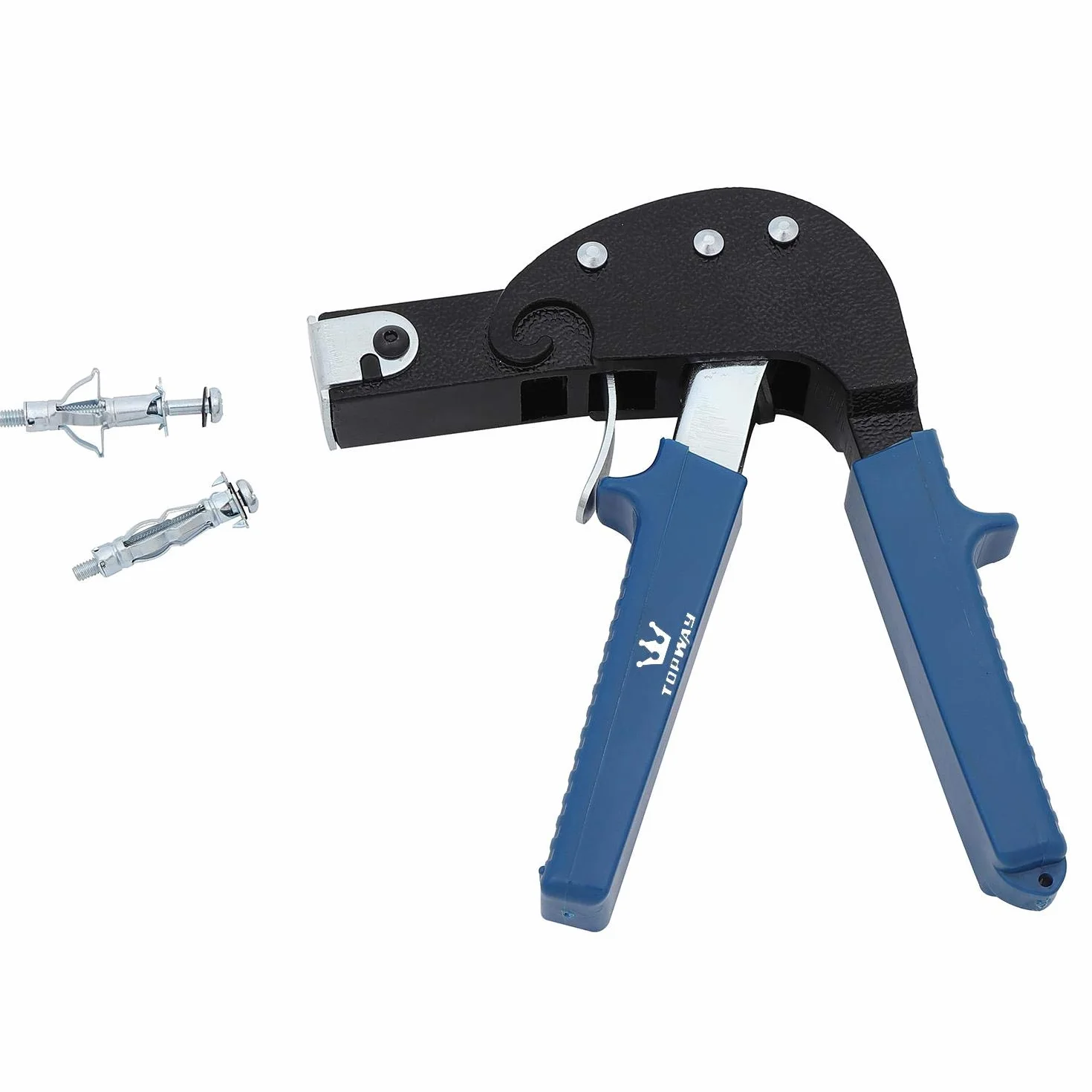 TOPWAY Kit d'outils de Réglage D'ancrage Mural 72 Pièces, Cavité en Plaques de Plâtre en Métal en Acier Fixations Murales Creuses Vis Ancrages Bouchons Assortiment 405504