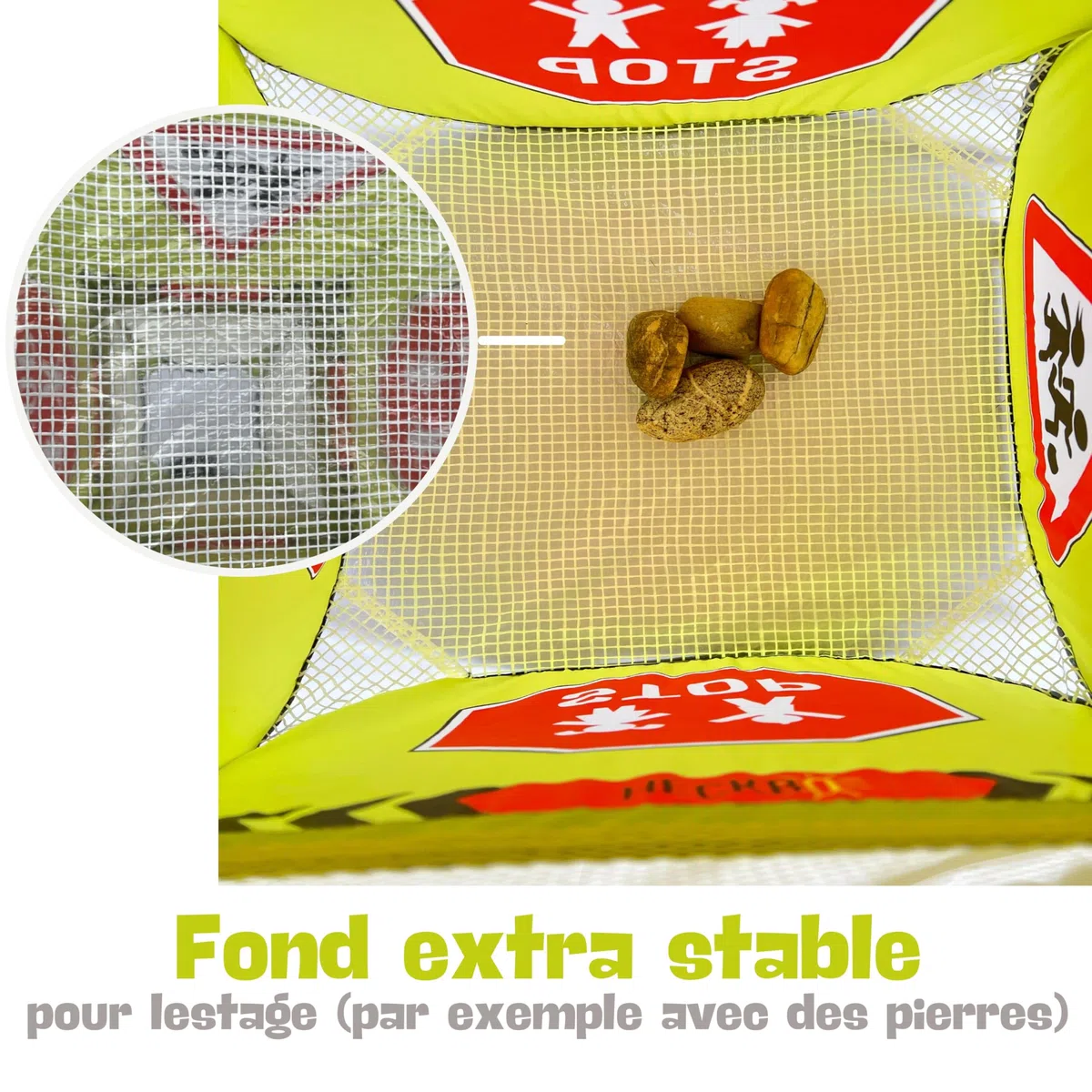 HECKBO Panneau d'avertissement de rue pour enfants - Panneau avec pylônes qui jouent et guirlande de fanions - Pylônes de sécurité - Kit pop-up de sécurité - Cône d'avertissement Street Buddy