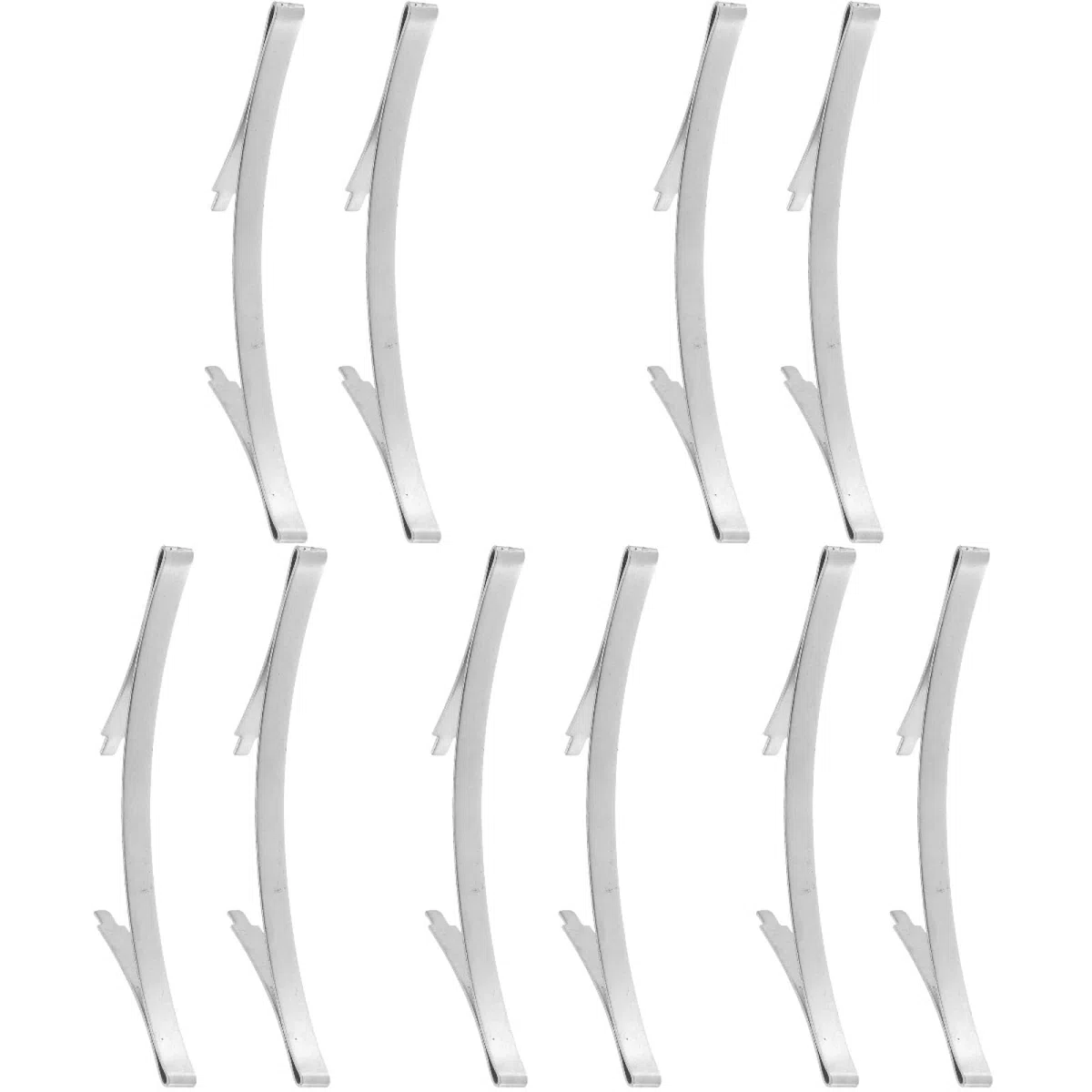 OSALADI 10 Pièces Positionneurs Inférieurs En Acier Manganèse Accessoires Rail Pour Portes Coulissantes D'Armoire Et Garde-Robe Résistants Et Précis