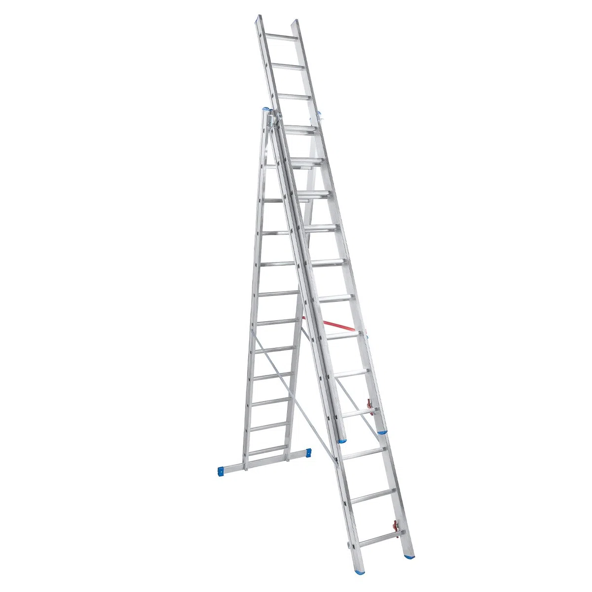 Petra Echelle Professionnelle Transformable en Aluminium 3 Plans 12 marches