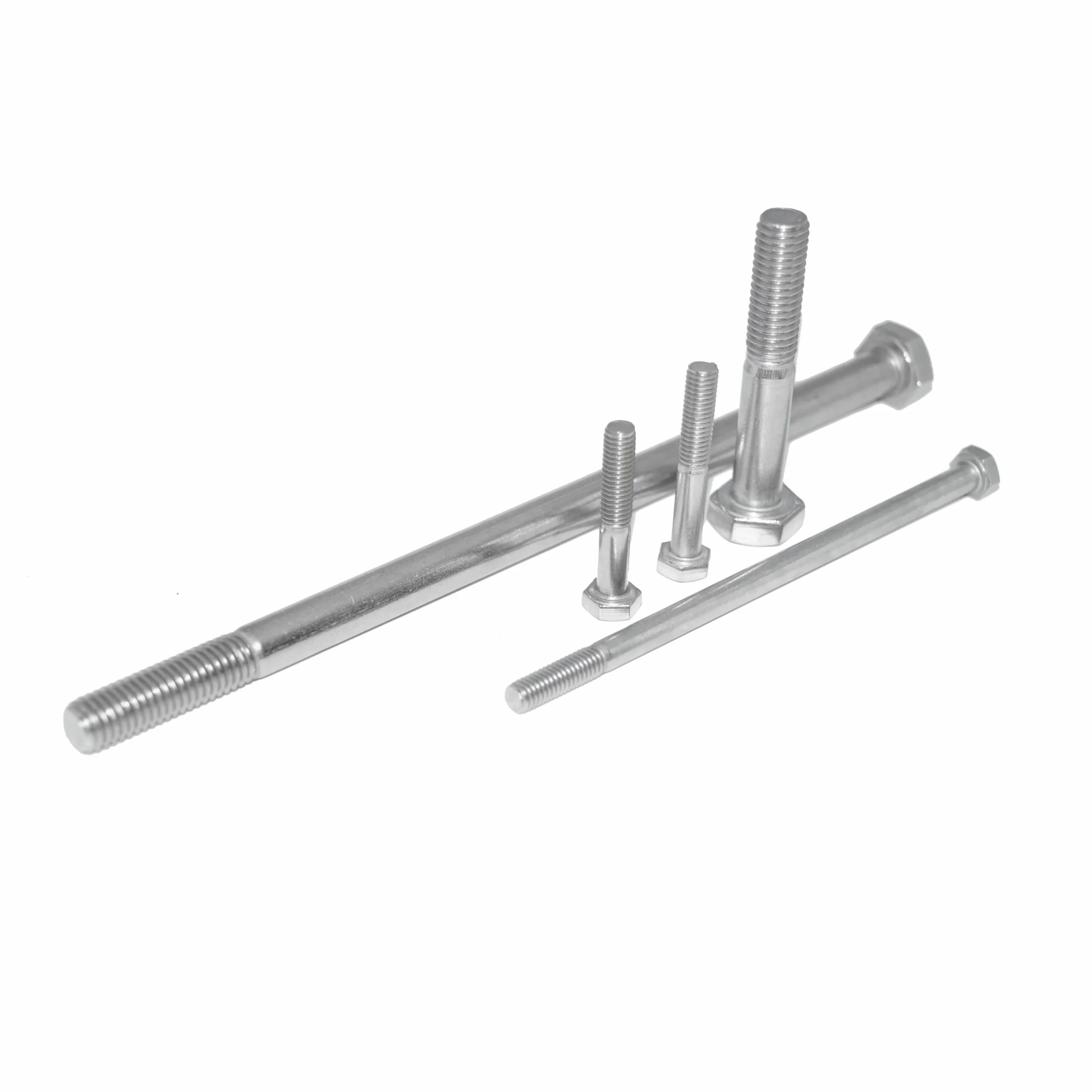 Lot de 10 vis à tête hexagonale M12X100 en acier inoxydable A2/V2A avec tige DIN 931 / ISO 4014, vis de machine