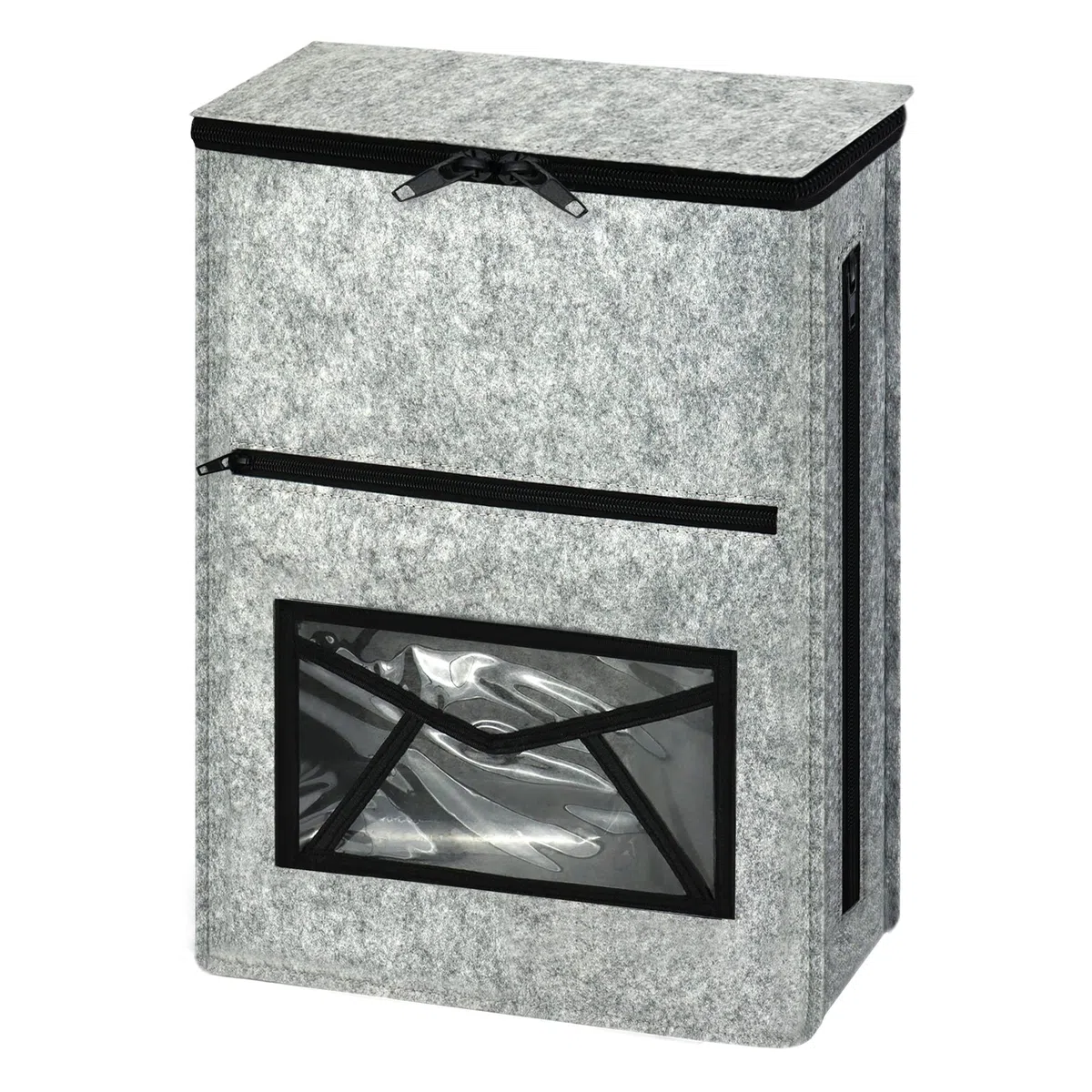 Attrape-courrier pour portes en verre UPVC, bois et métal, cage de boîte aux lettres intérieure en feutre, accessoires de quincaillerie, autocollant ou à suspendre sur des crochets à vis