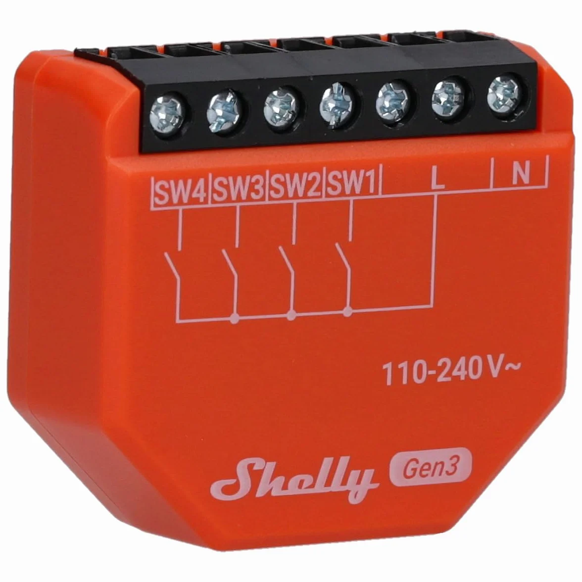 SHELLY Activateur de scène i4 Gen3, Bluetooth et Wi-Fi