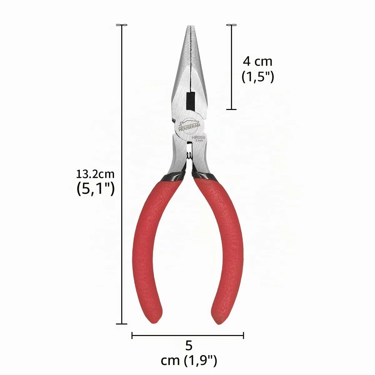 Mini Pince à Bec long,127mm, 5 Paquets,Pince à Bec,Ensemble de Pinces à Bijoux, Pince Plate à Bout Rond, Pince électronique à Bec Effilé, Petite Pince à Bec pour la Fabrication de Bijoux