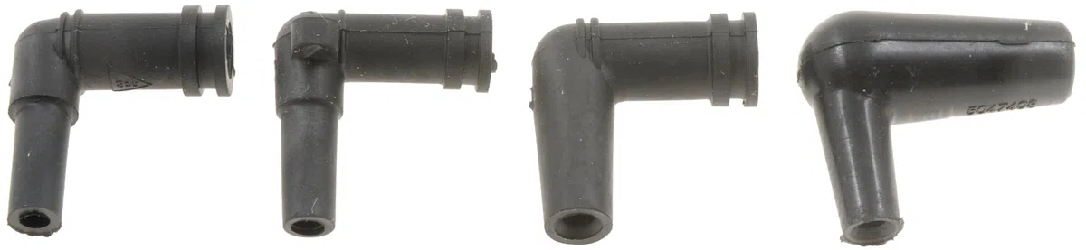 Dorman 47431 Lot de 4 raccords coudés souples pour tubes sous vide, ajustement universel, noir