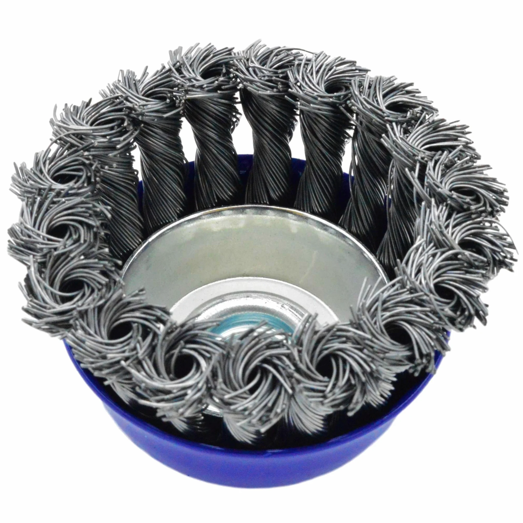 Lot de 12 brosses M14 Ø 75 mm en acier torsadé pour meuleuse d'angle