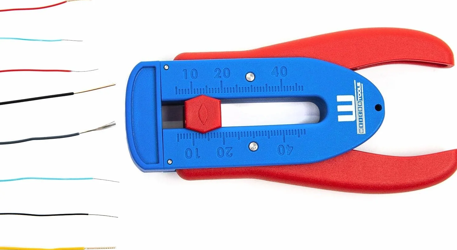 WEICON TOOLS Dénudeur de précision S, Pince à dénuder pour fils fins et torons de 0,12 - 0,8 mm, Fabriqué en Allemagne