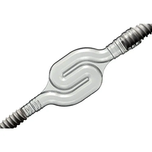 Siphon PVC transparent pour tube d'évacuation de condensat diamètre 16, 18 et 20 0024SF