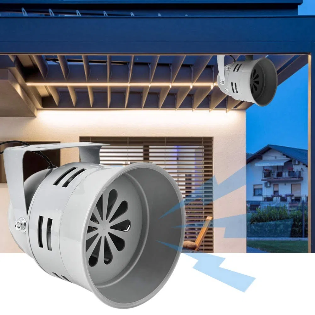 Sonew 120 DB Alarme Moteur, sirène de prévention de sécurité d'alarme de klaxon d'alarme électrique Industrielle Industrielle de 40W, système de sécurité Domestique(AC220V)