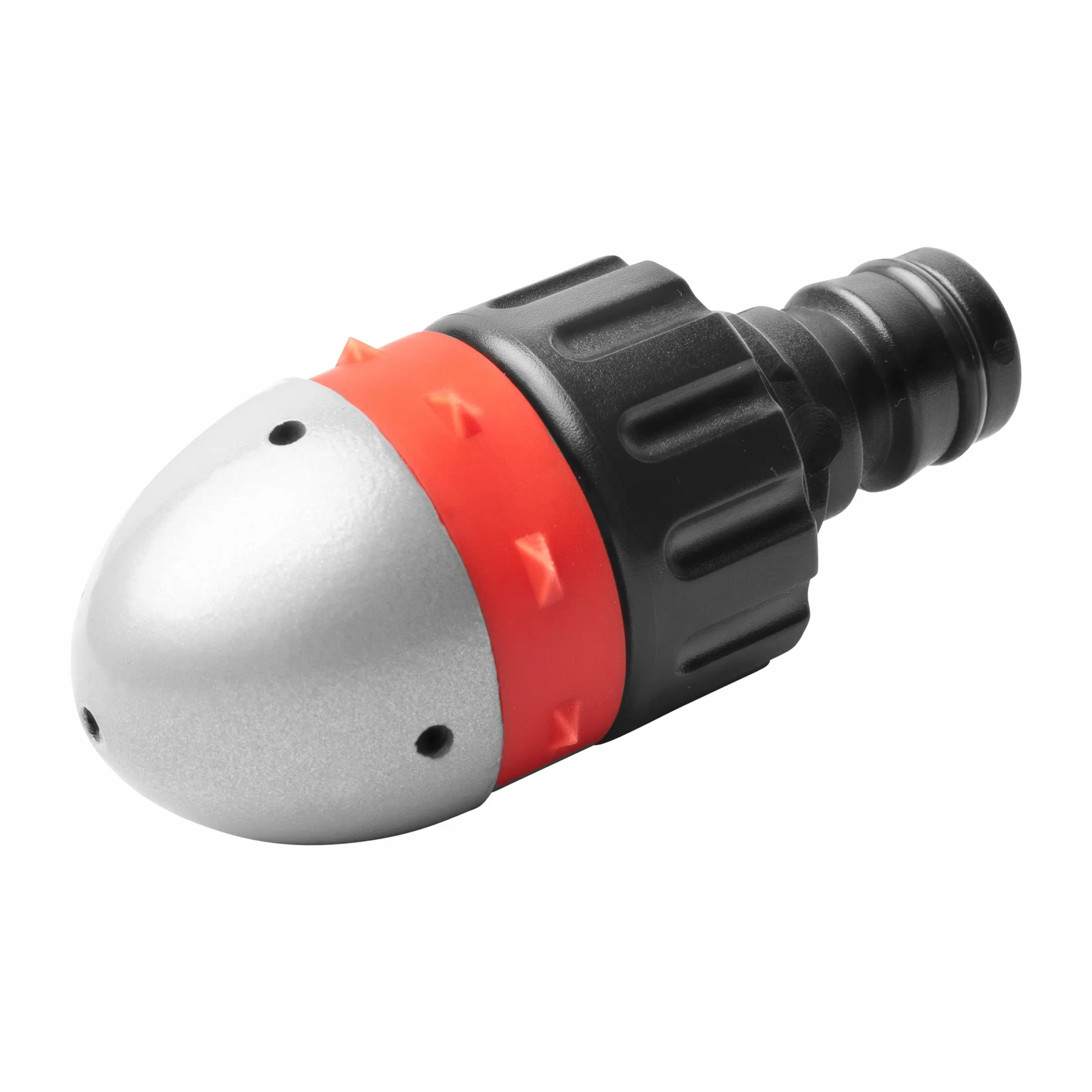 UPP Buse de débouchage I Buse de nettoyage I Avec raccord pour tuyau d'arrosage I Tête Haute Pression Déboucheur à eau I Débouche canalisation, toilettes, gouttières I Dimensions : 7,2 x 3 cm