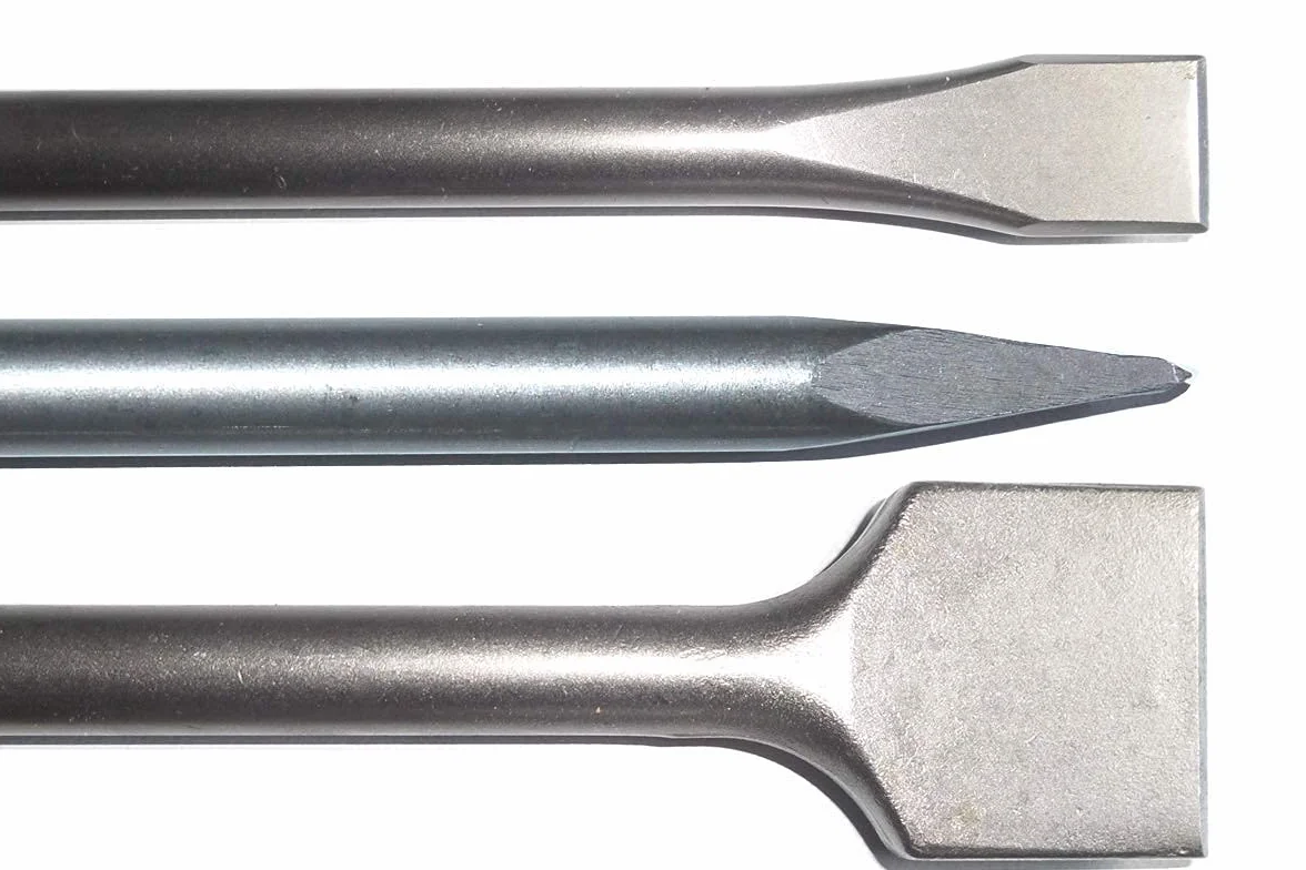SDS MAX - Jeu de burins pointus - 400 mm de long - 25 x 400 mm et 50 x 400 mm