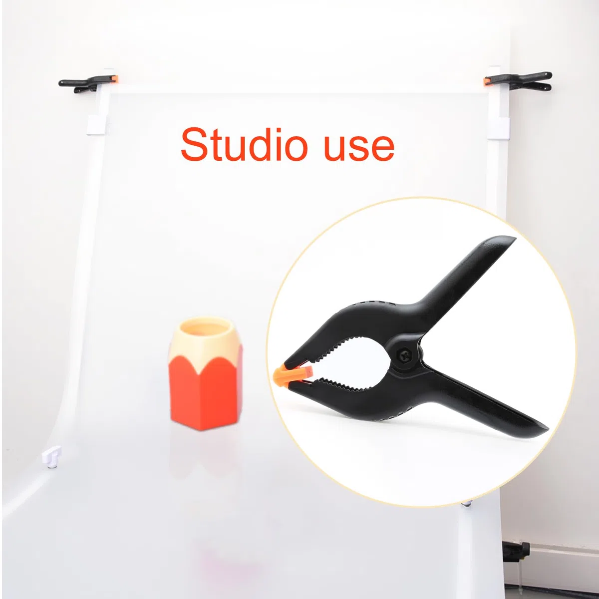 10 Pièces 4 Pouces en Nylon en Plastique Pince à Ressort Clips pour Boiseries, Meubles de Jardin, Studio Photo, Mousseline de Fond Etc