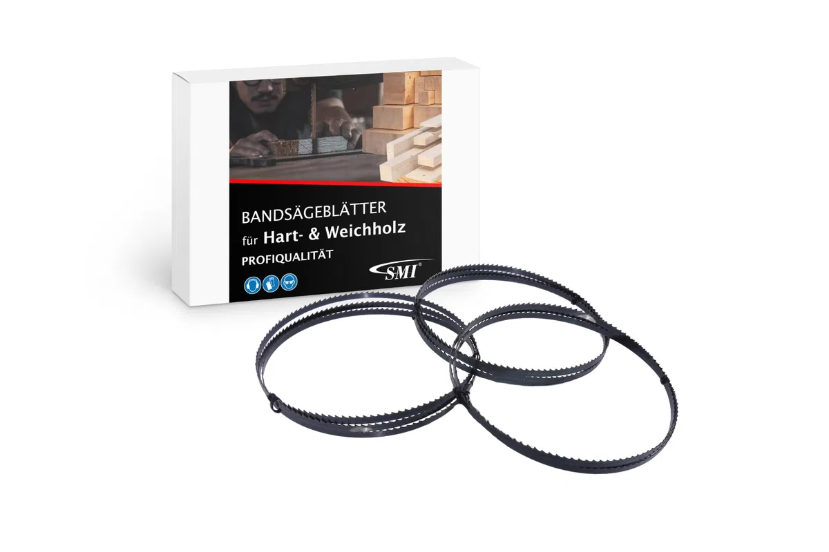 SMI Lot de 3 lames de scie à ruban pour bois, 1712 x 6 x 0,65 mm, 6 dents par pouce, compatible avec Metabo BAS 260 Swift, Elektra Beckum BAS 250 G, Einhell TC-SB 245