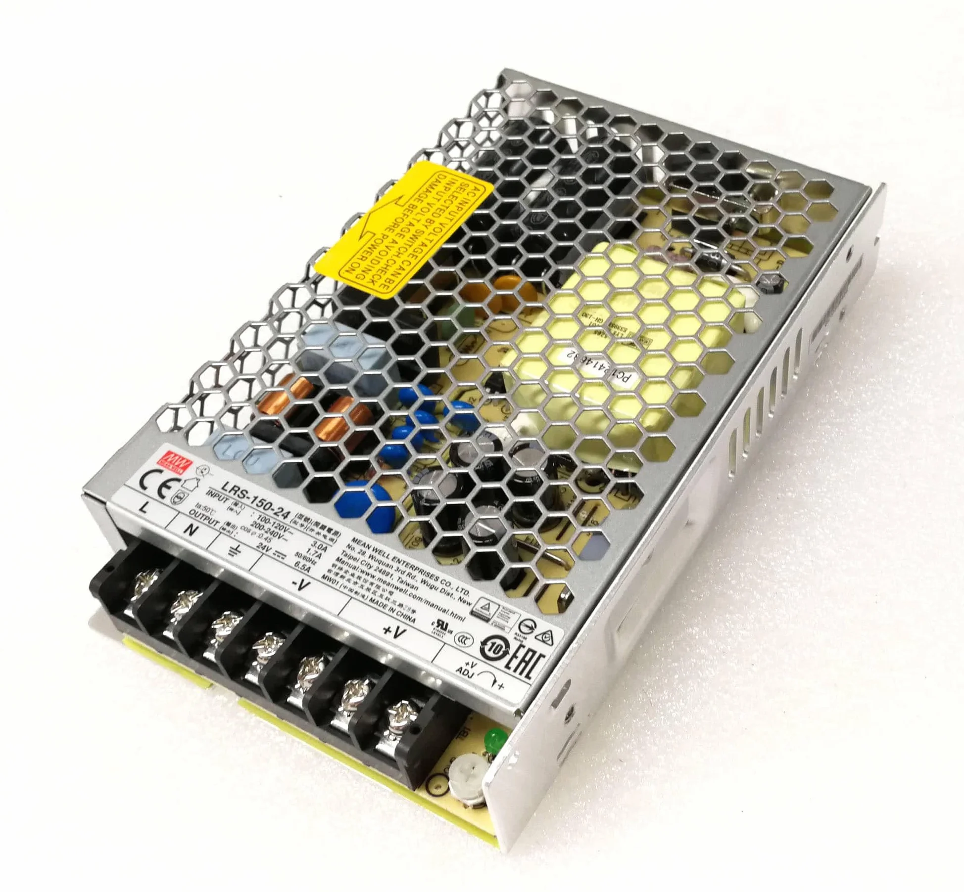 KingLed - MeanWell Alimentation LRS-150-24 Puissance max 156 W DC 24 V IP20 Transformateur Mean Well pour Led - COD. 1987