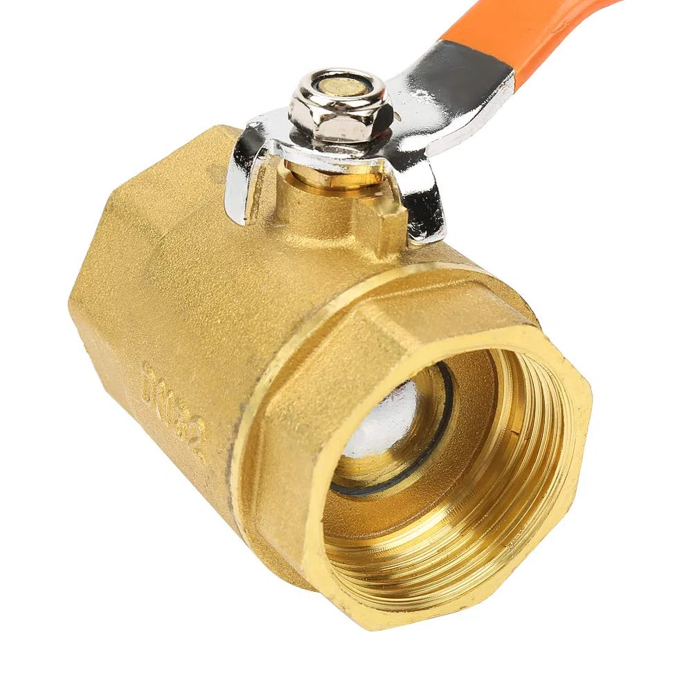 Robinet à Tournant Sphérique en Laiton BSP, DN32 1.6MPa 1-1/4-inch Vanne d'Arrêt à Robinet à Boisseau Sphérique à Filetage Femelle avec Poignée à Levier pour Gaz eau