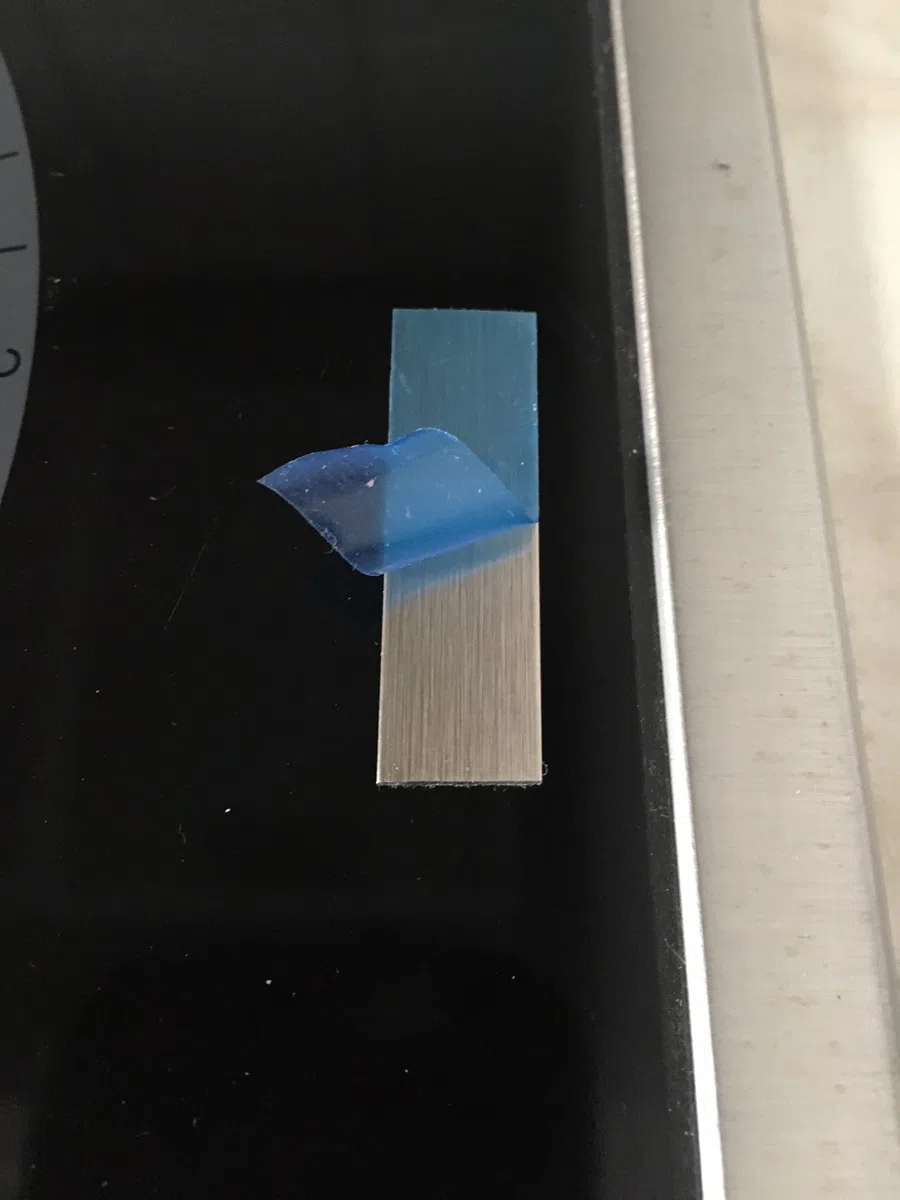 Aluminium brossé tôle d'acier inoxydable V2A, acier inoxydable brossé,2500 x 21 x 0,5 mm bande en tôle, aspect acier inoxydable. (S 21)