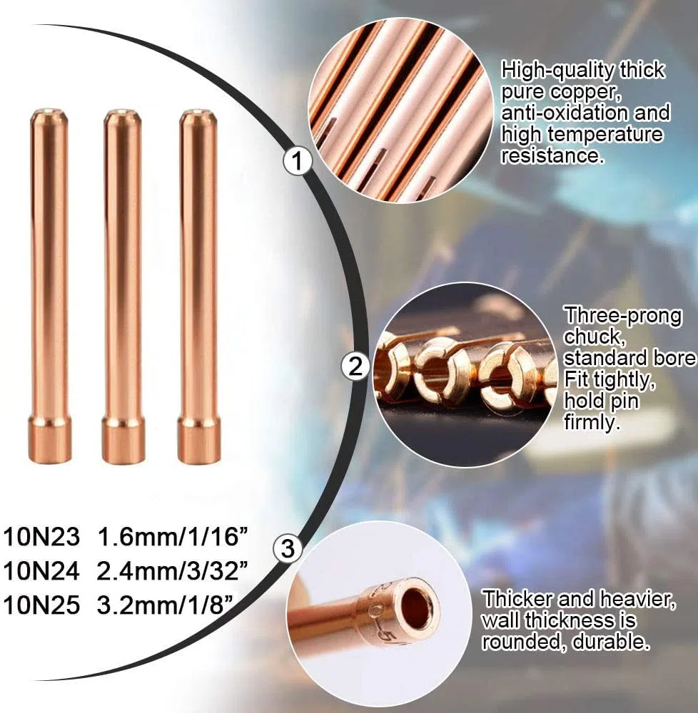 Kit Torche 26Pcs Tig Accessoire Soudage Pour Poste a Souder Buse Tig WP 17/18/26 TIG Torche Soudage,Accessoires de Soudage TIG avec Buse en céramique à Collet Corps Capuchon Arrière