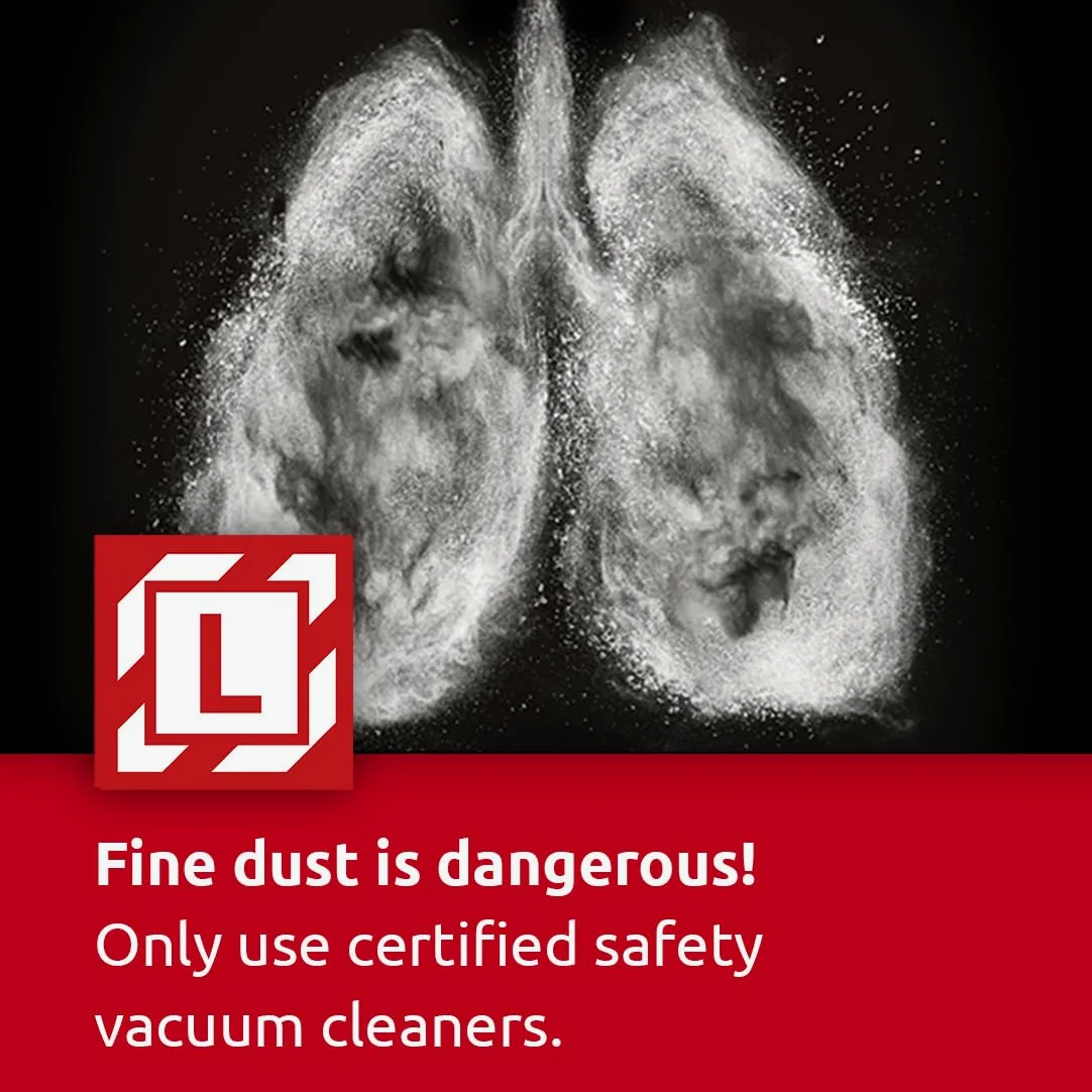 MENZER Dustfree Système de Ponçage LHS 225 PRO VARIO + VCL 530 PRO | Antistatic, pour la Construction à sec, Ponceuse Girafe, Aspirateur Industriel Eau et Poussière