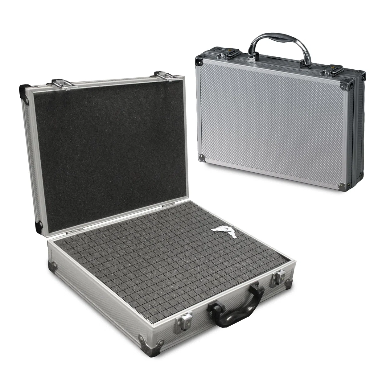 PeakTech 7255 – Mallette Universelle pour Instruments de Mesure, Mallette Robuste en Aluminium, Compartiment à Outils, Rembourrage en Mousse, Verrouillable, Anti-Poussière, M - 295 x 195 x 70 mm