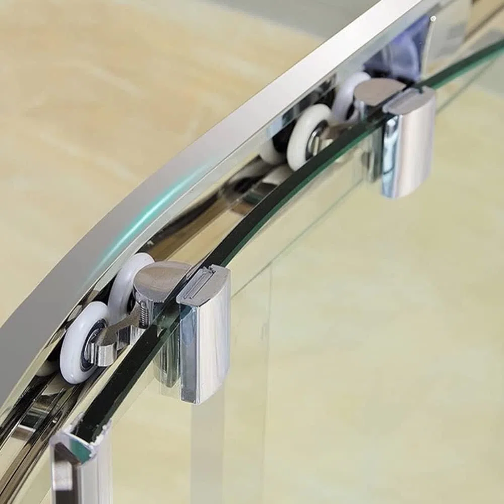 Roulettes de Porte de Douche,23 mm Roues en Haut ou en Bas(2top+2bottom) | porte Coulissante Douche pour Cabine Salle de Bains Porte en Verre