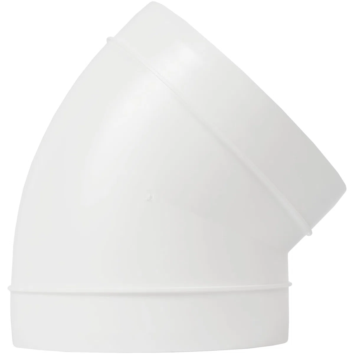 Vent Systems Coude de 150 mm de diamètre - Raccord de tuyau à 45 degrés - Tuyau de ventilation flexible en plastique ABS