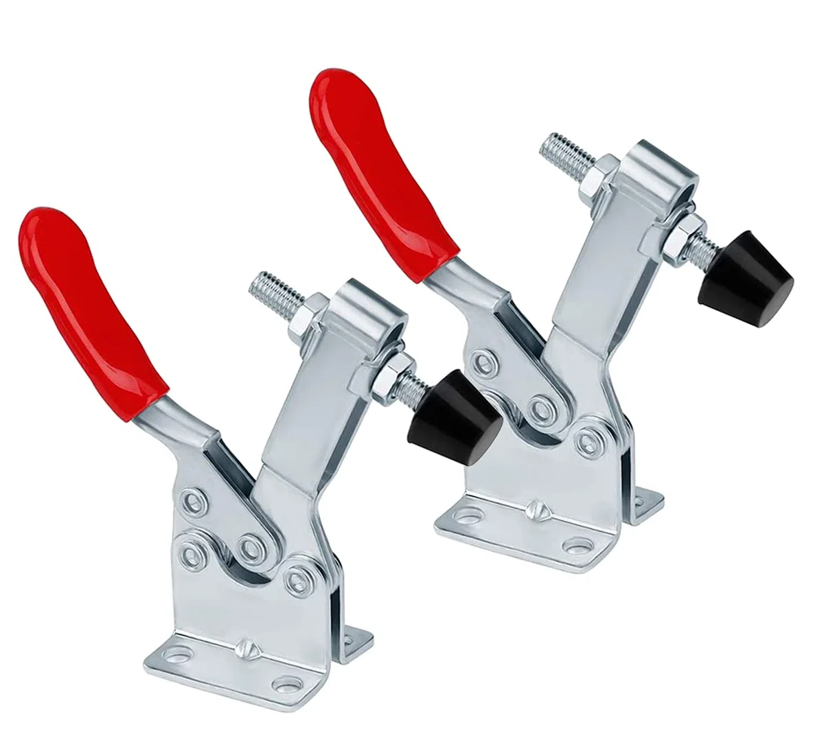 Pince à Genouillère, GH-201-B dispositif de serrage à genouillère sont en acier carbone galvanisé à, capacité de maintien environ 90 kg, antidérapant, desserrage rapide, robuste