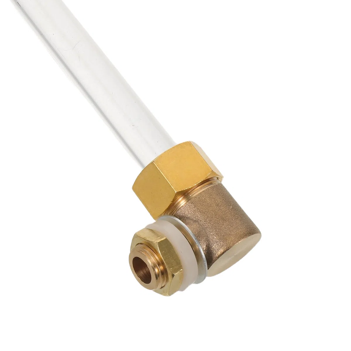 Garneck Niveau à Eau Tube Acrylique Transparent et Filet 1/4 pour Jauge de Niveau de Liquide du Réservoir, Indicateur Précis pour Chaudière Usage Domestique et Commercial