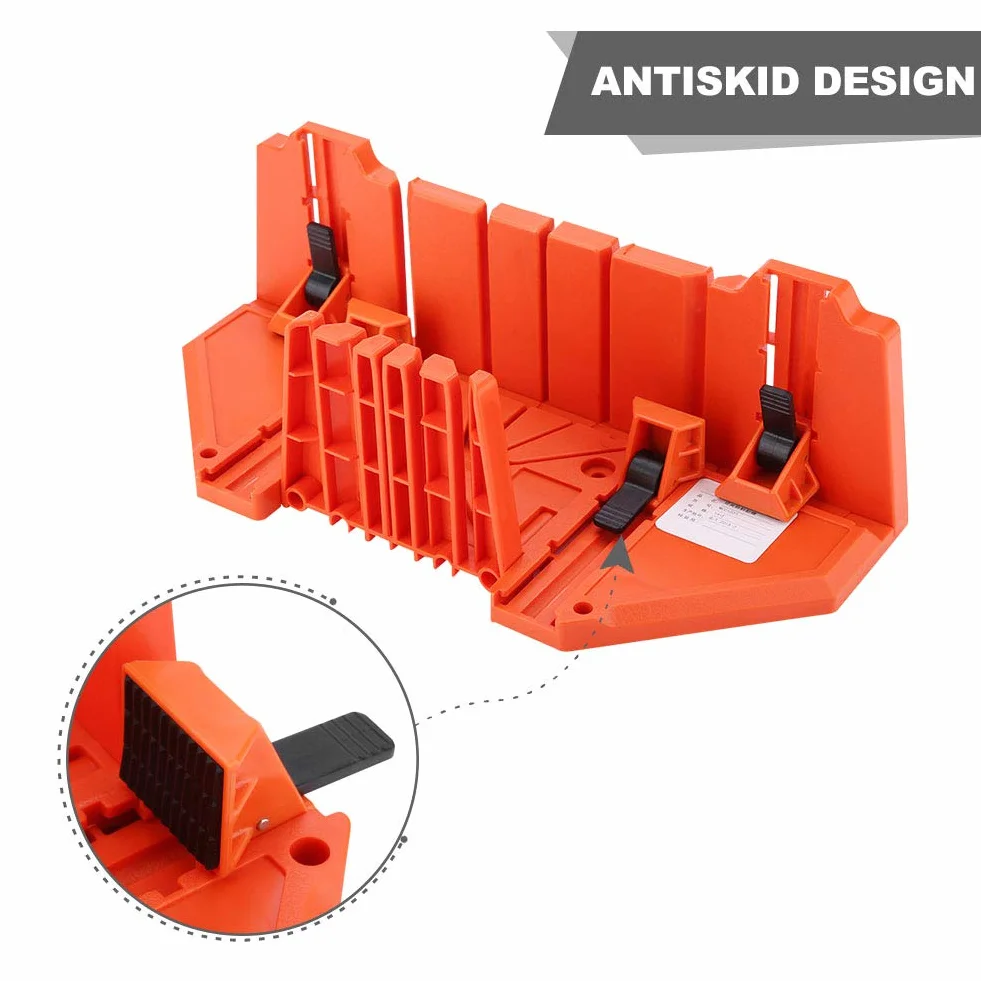 Boîte à Onglets en Plastique, Extensible en Largeur, ABS Haute Résistance, pour Scie à Onglet et Scie à Main