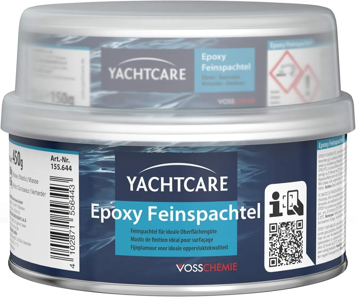 Yachtcare Epoxy Enduit Fin 500g blanc - Mastic de finition qualité réparations marines