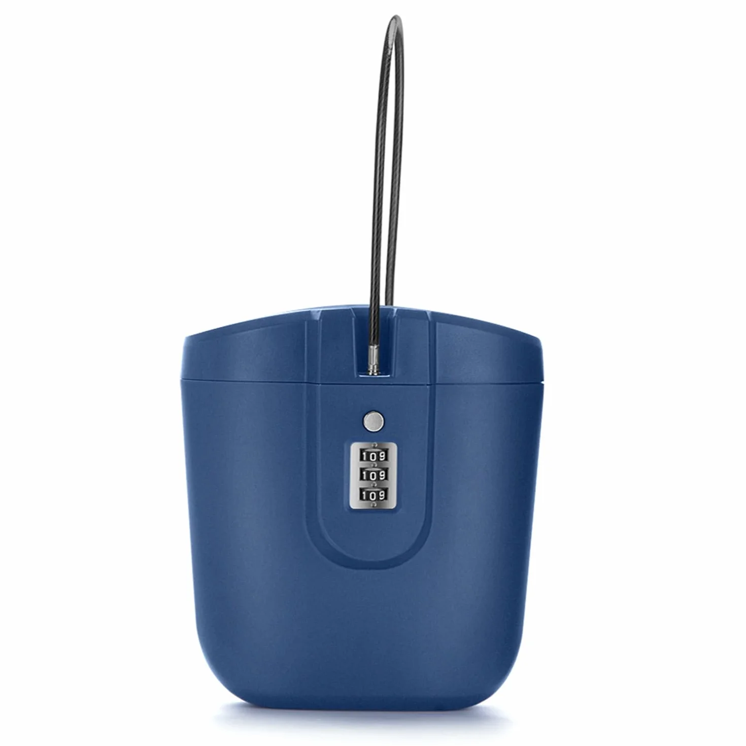 Coffre-Fort de Plage avec Serrure à Numéro, Coffre-Fort Antivol Portable pour la Plage, le Camping, les Voyages, le Sport, le Shopping (Bleu)