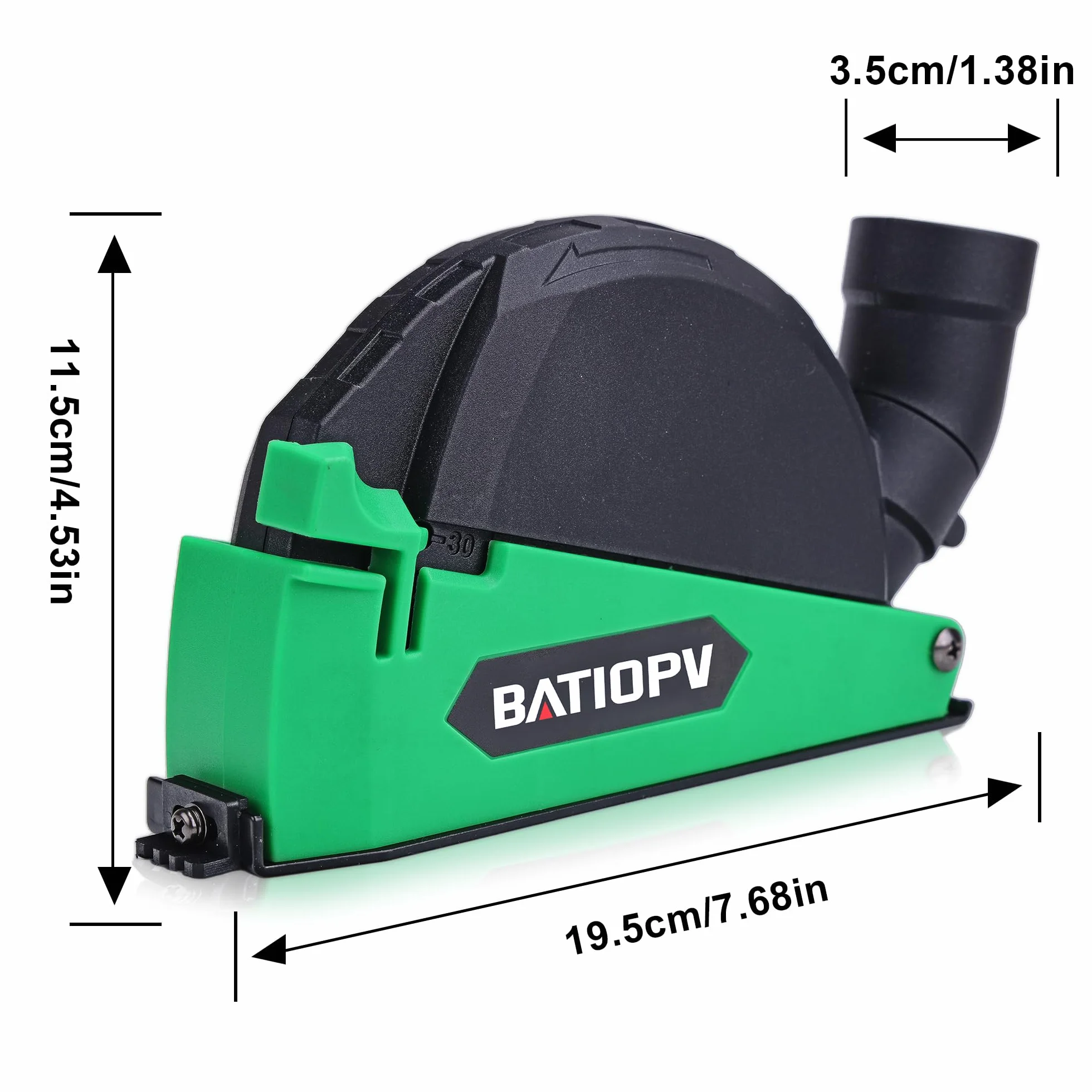 Capot de Protection Meuleuse Angulaire 115/125 mm avec Aspiration et Rail de Guidage