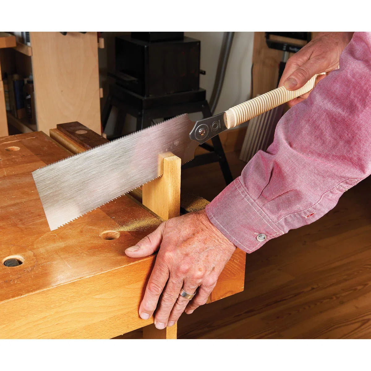 Gyokucho 610 Ryoba 9–1/5,1 cm double Edge rasoir Scie pour bois durs 1,7 mm dents Pitch