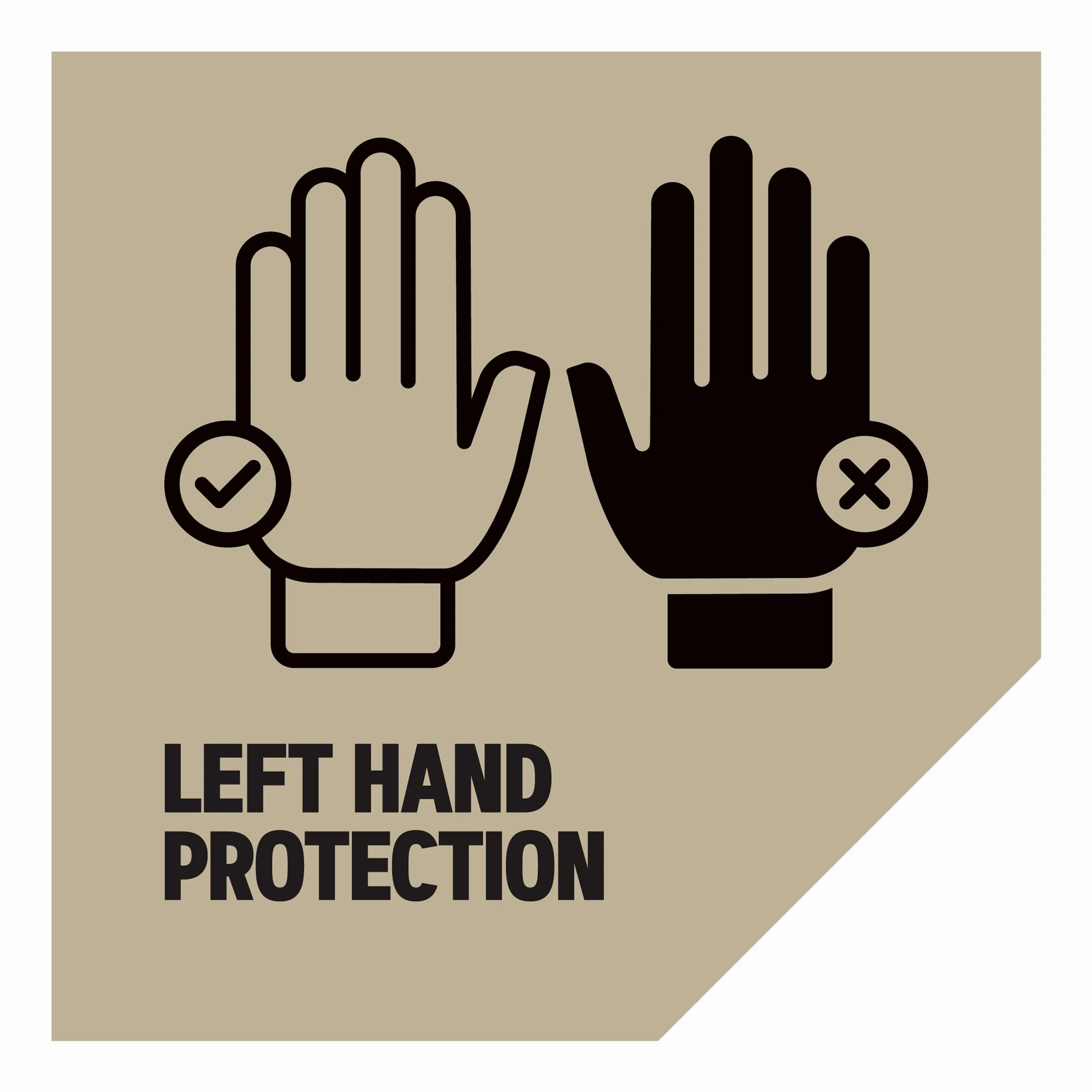 Oregon - Gants de Sécurité en Cuir pour Tronçonneuse, Protection de la Main Gauche, Taille L
