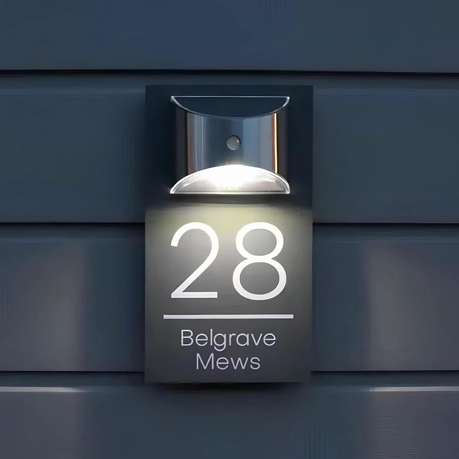BeNsil Numéros De Maison Modernes Personnalisables, Numéros De Maison Solaires Personnalisés Extérieurs, Numéros De Maison, Adresses, Noms De Rue - LED Moderne pour Les Maisons, Les Hôtels.