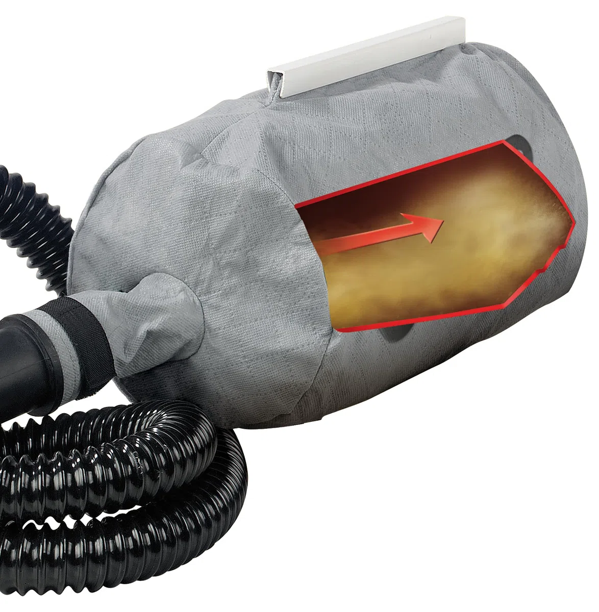 Fartools Ponceuse murale plâtre 1200W Ø225mm, auto-aspirante, 1400-3100tr/min, fixation autoagrippante, collecteur de poussières, flexible 2m