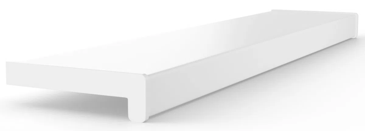 Appui de fenêtre en PVC | 40 cm x 110 cm | Blanc | rebord | Pour l'intérieur | rebord | Intérieur | Vendu au mètre | Salon | Décoration | Plastique