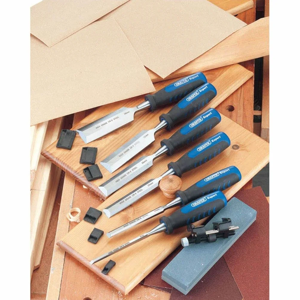 Draper WCS8/SG Kit de ciseaux à bois 8 pièces
