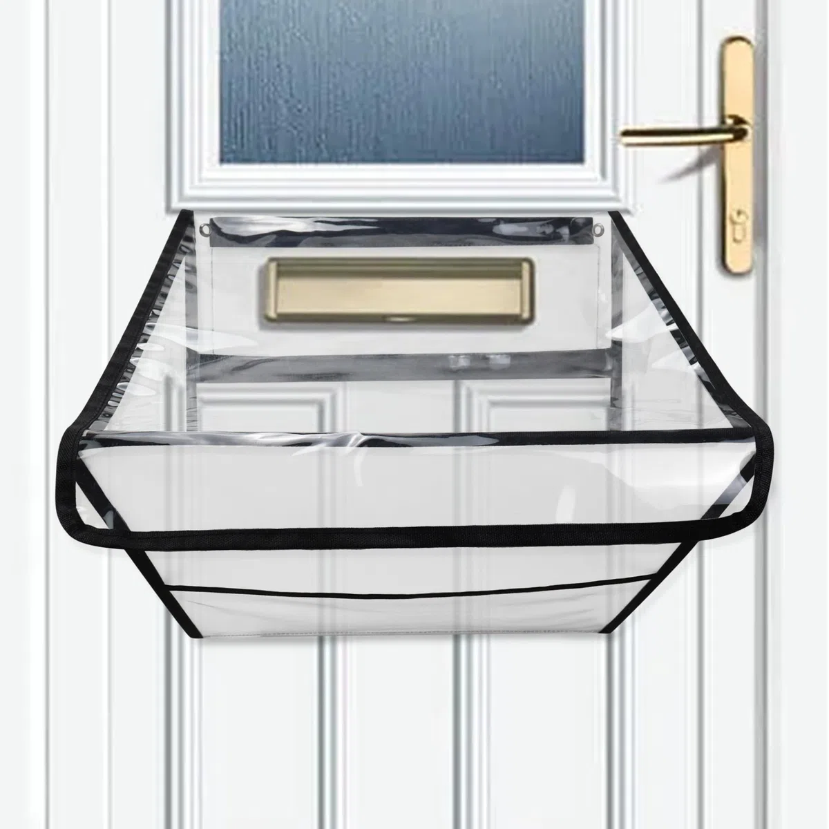 Annmore Cage de boîte aux lettres pour porte d'entrée, panier pour boîte aux lettres, universel, installation facile, résistant aux chiens