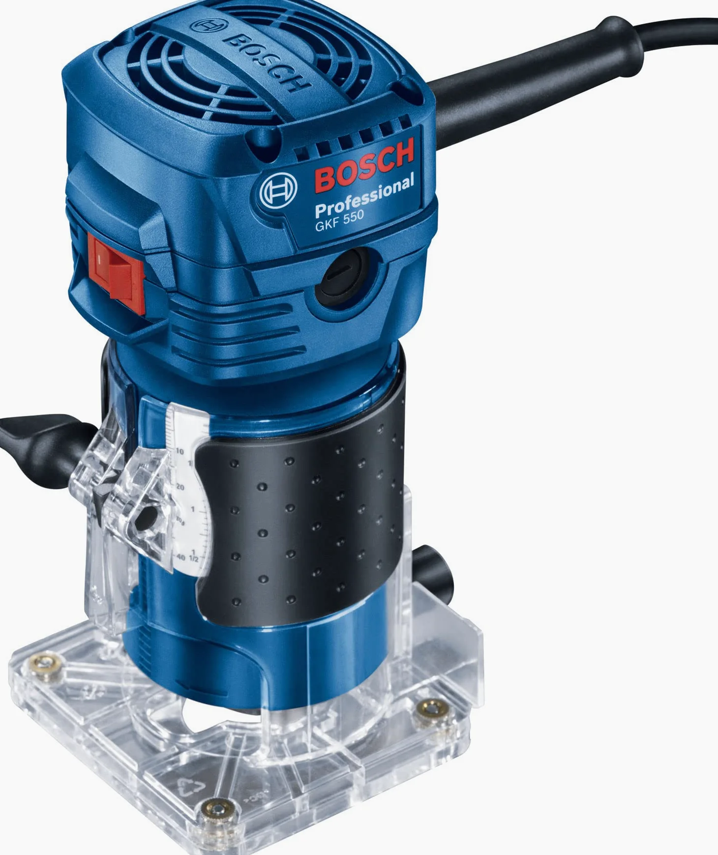 Adaptateur de Rail de Guidage Professionnel pour Bosch GKF 500/550 pour Adaptateur de Fraise de Dégauchissement de Bord pour Rail de Guidage Makita/Bosch/Festool/Mafell