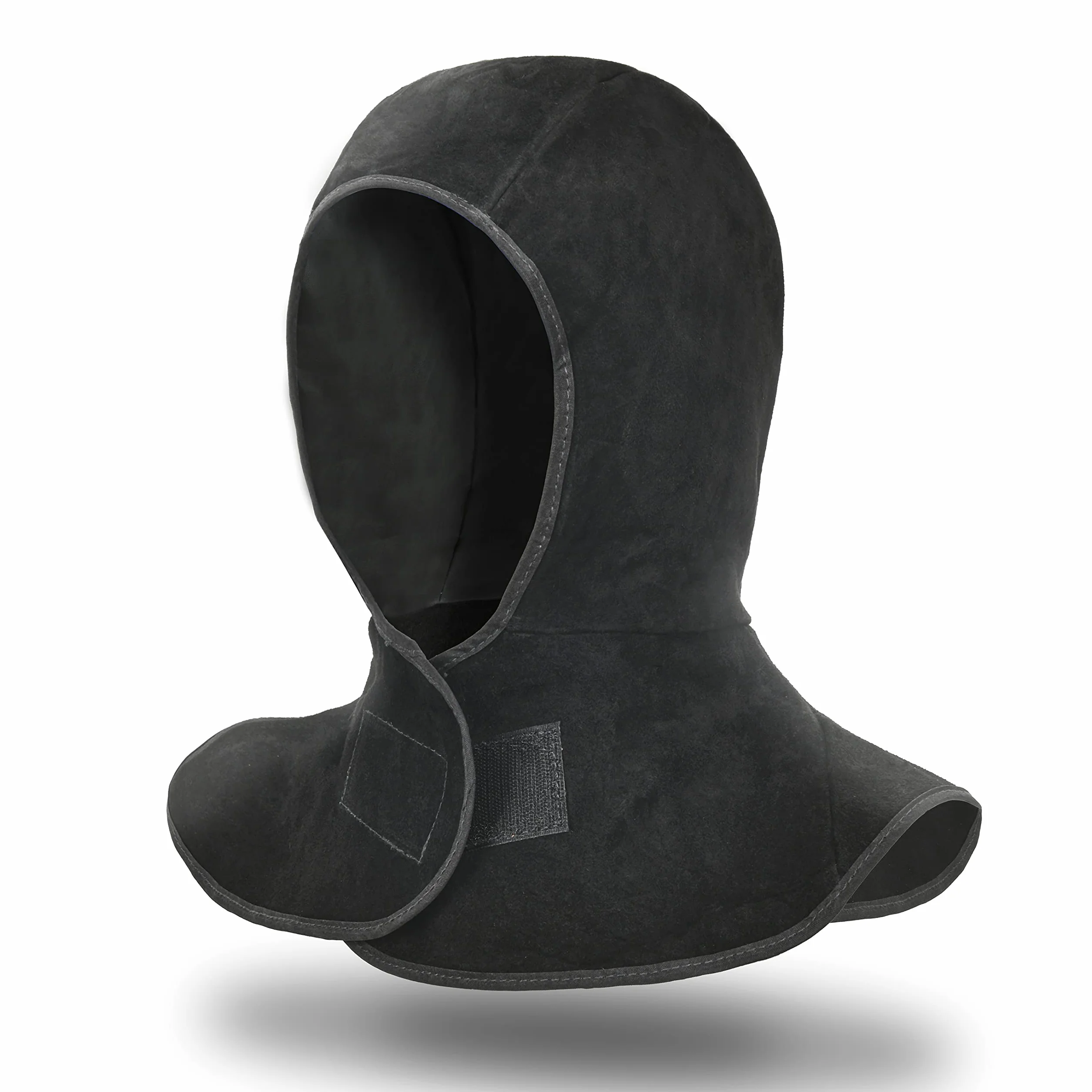 Leaseek Capuche de Soudure, Masque de Soudure,Ignifuge, Bonnet de soudage avec drapé, Protection de la tête pour Homme et Femme (Noir)