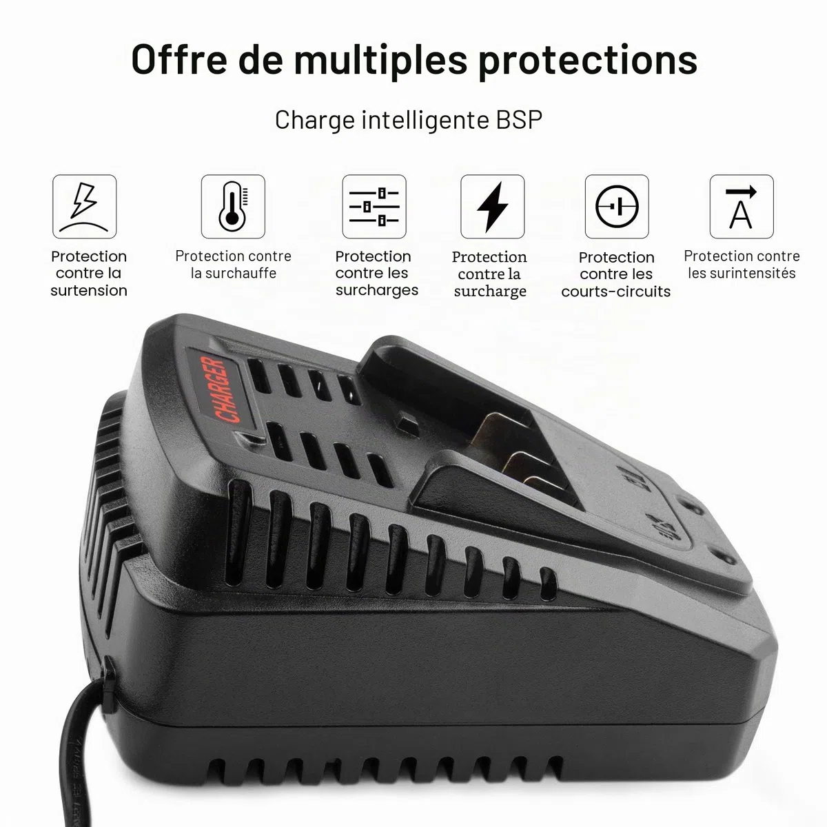 LabTEC 14.4V-18V Battery Charger for Bosch BC660, Replace Battery Charger for Bosch BAT619 BAT609G BAT618 2607336092 2607336236 2607336091 36618-02 37618-01 Power Tool