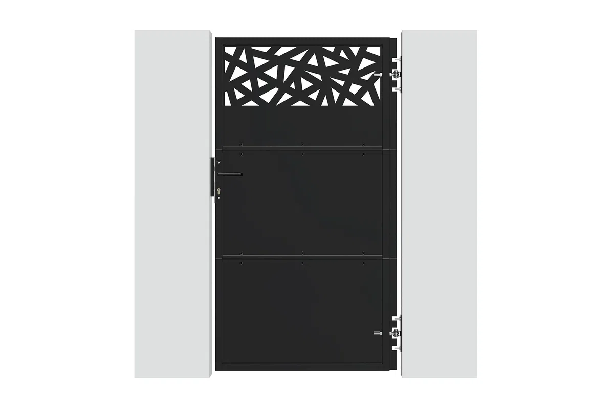 Casanoov Portillon acier 1m NALI RUIVO H.180cm noir mat